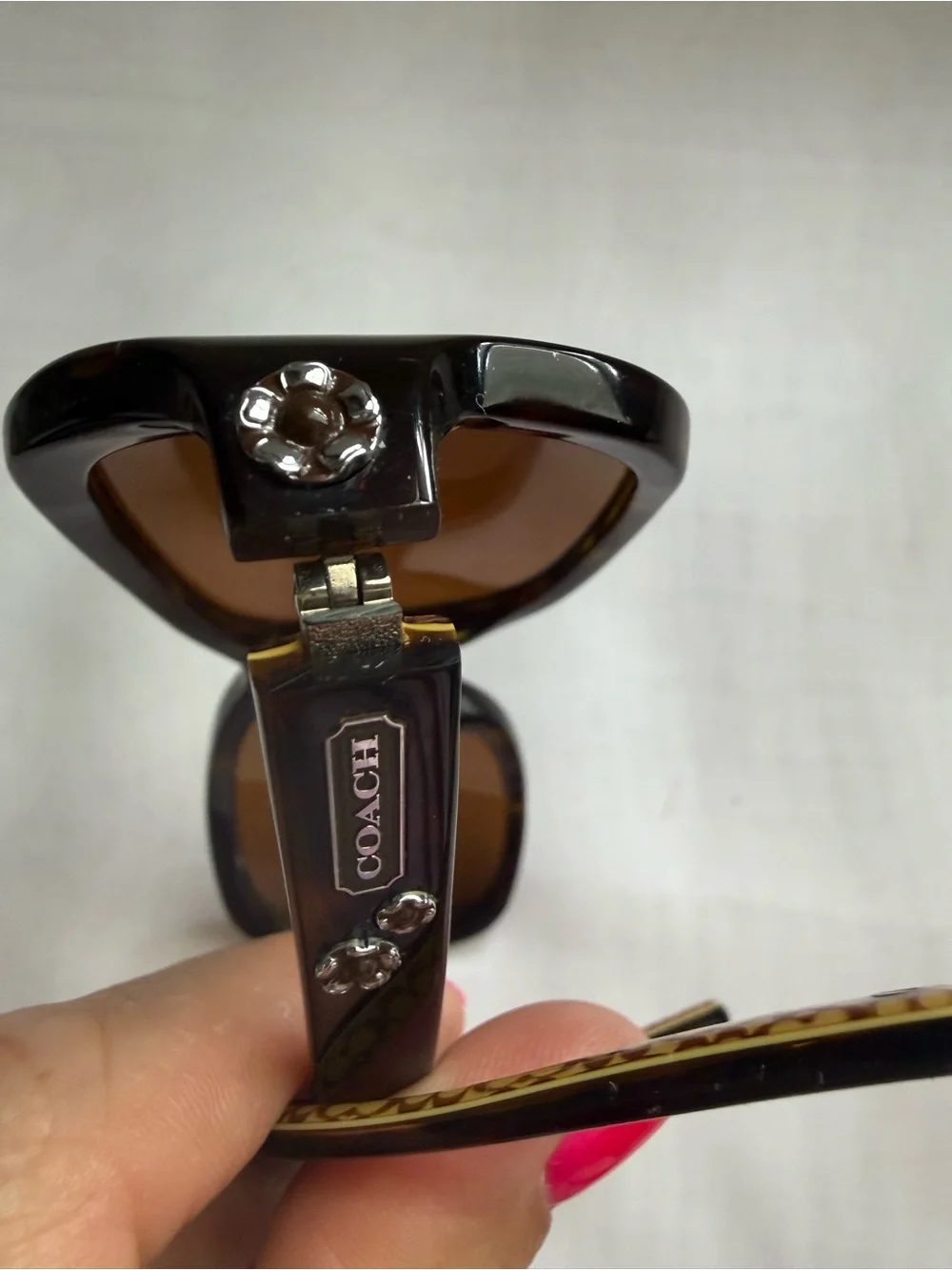 Coach HC8016 Ciara Eyeglass Frames 5033/13 Dark Tortoise 57-15 w/ Rx Lenses